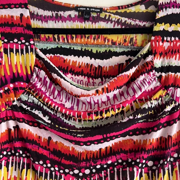 Cable and Gauge drape neck top. - Picture 3 of 7